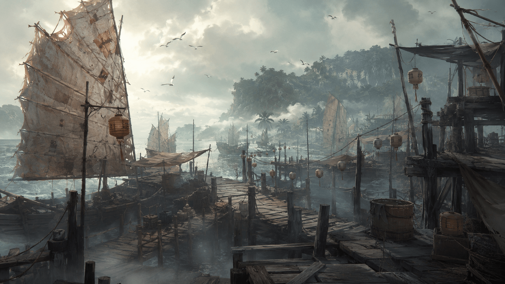 Saltwind Harbor: Press-gangs and naga whelps. The sea has its own laws.